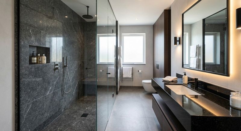 Granite Shower Installation in Addison County, VT