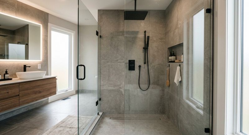 Shower Enlargement in Huntington, VT